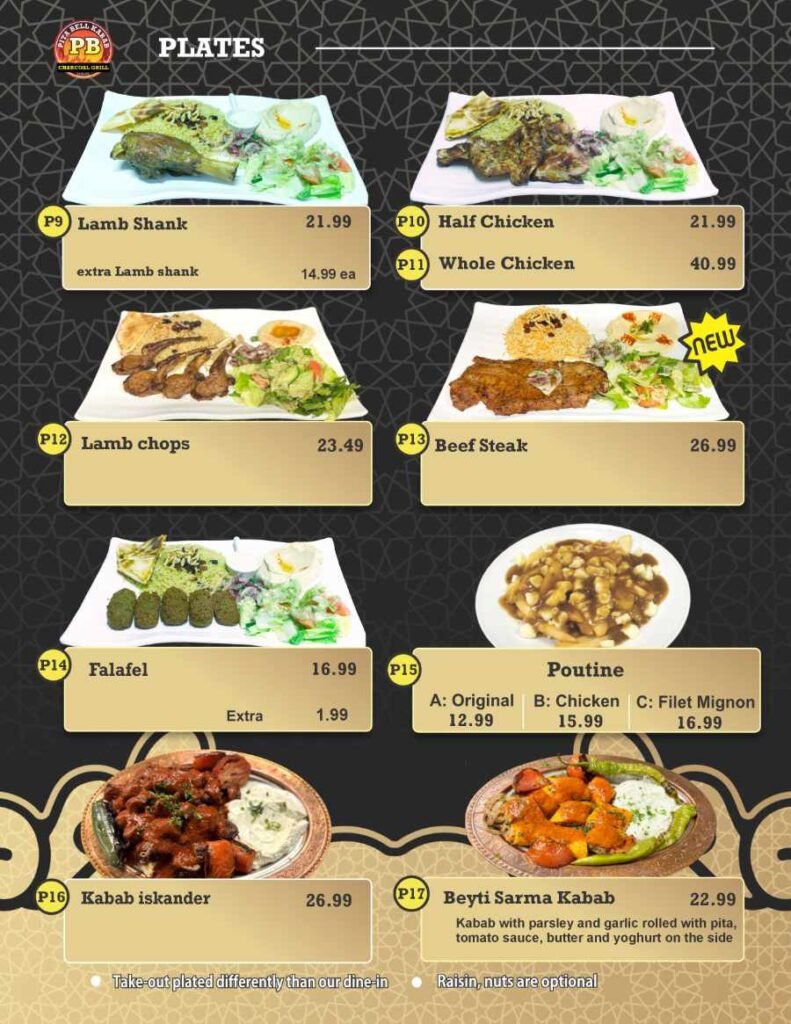 Pita Bell Kabab Menu page 2